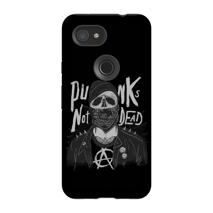Pixel 3A StrongFit Punk Skull by eduely