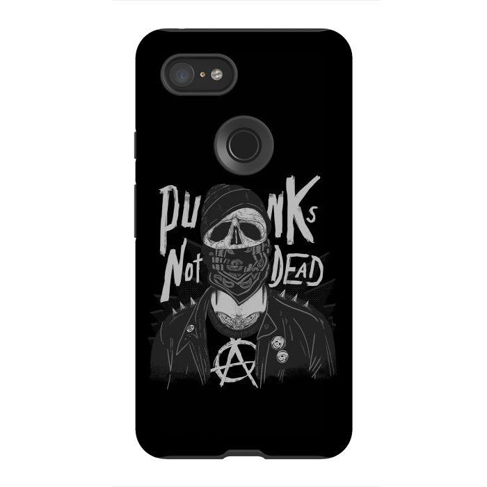 Pixel 3XL StrongFit Punk Skull by eduely