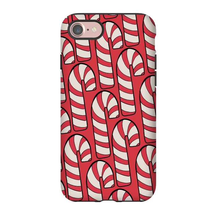 iPhone 7 StrongFit The red candy canes by Steve Wade (Swade)