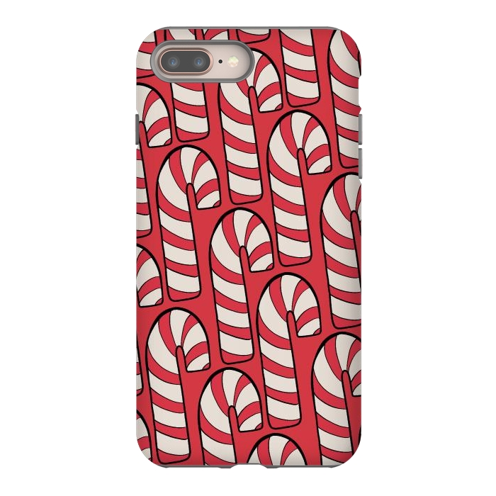 iPhone 7 plus StrongFit The red candy canes by Steve Wade (Swade)