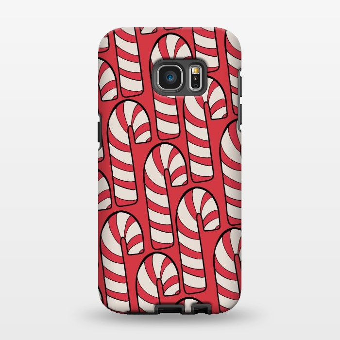 Galaxy S7 EDGE StrongFit The red candy canes by Steve Wade (Swade)
