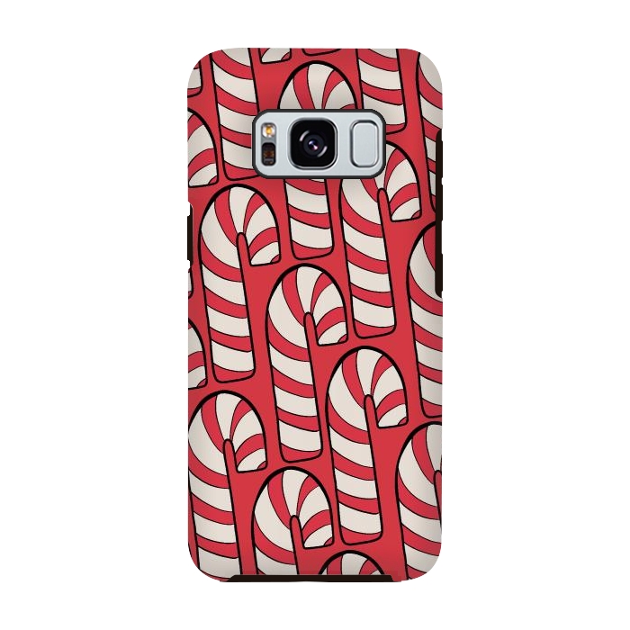 Galaxy S8 StrongFit The red candy canes by Steve Wade (Swade)