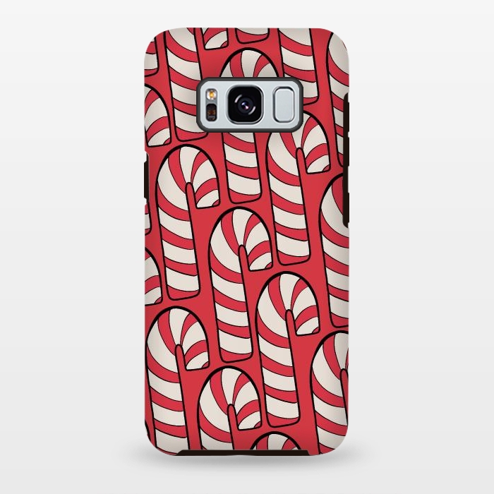Galaxy S8 plus StrongFit The red candy canes by Steve Wade (Swade)