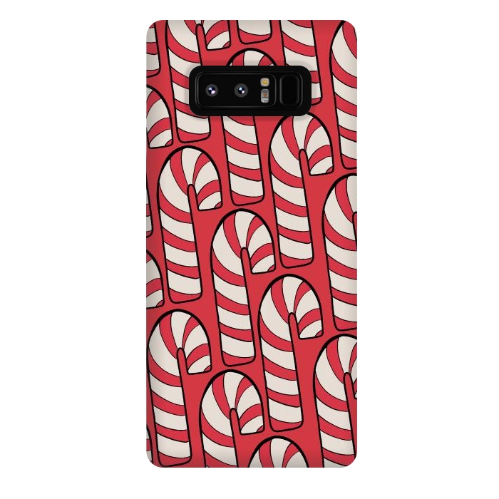 Galaxy Note 8 StrongFit The red candy canes by Steve Wade (Swade)