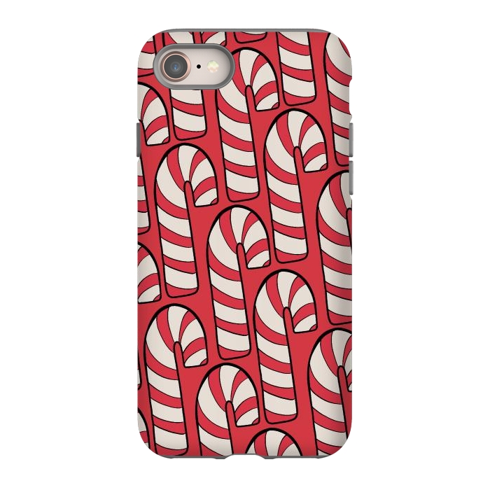 iPhone 8 StrongFit The red candy canes by Steve Wade (Swade)