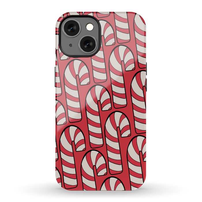 iPhone 13 StrongFit The red candy canes by Steve Wade (Swade)