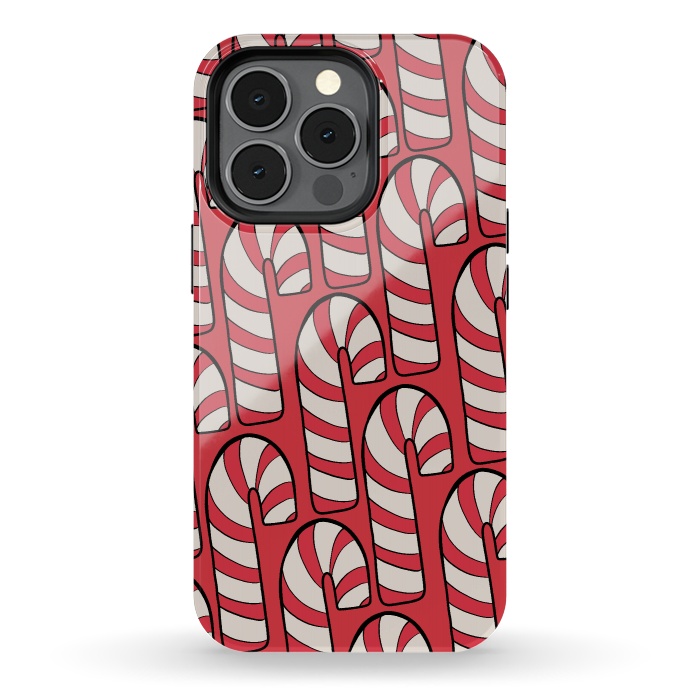 iPhone 13 pro StrongFit The red candy canes by Steve Wade (Swade)