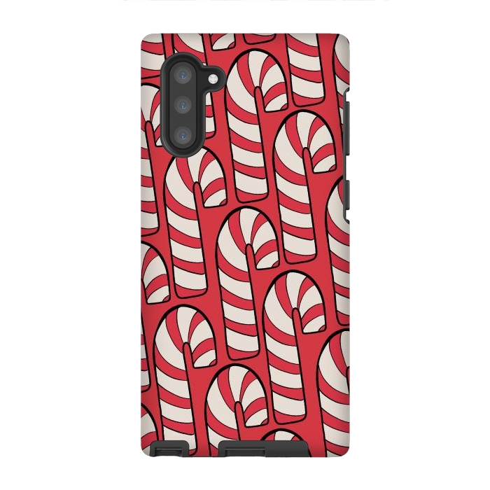 Galaxy Note 10 StrongFit The red candy canes by Steve Wade (Swade)