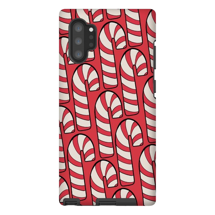 Galaxy Note 10 plus StrongFit The red candy canes by Steve Wade (Swade)