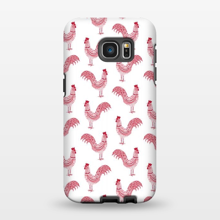 Galaxy S7 EDGE StrongFit Magnificent Roosters by Nic Squirrell