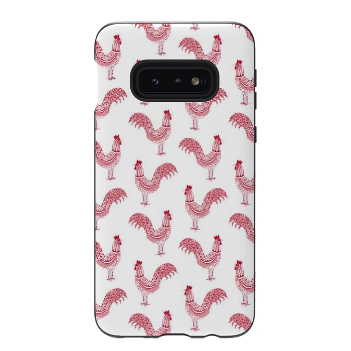 Galaxy S10e StrongFit Magnificent Roosters by Nic Squirrell