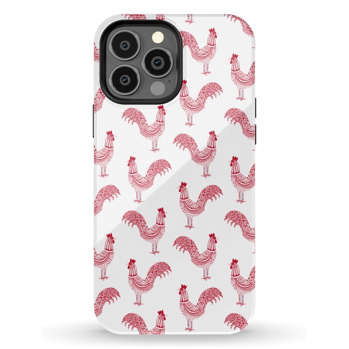 iPhone 13 Pro Max StrongFit Magnificent Roosters by Nic Squirrell
