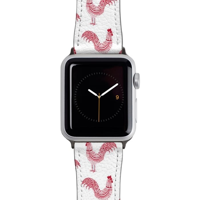 Watch 38mm / 40mm Strap PU leather Magnificent Roosters by Nic Squirrell