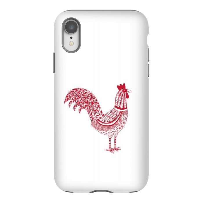 iPhone Xr StrongFit The Most Magnificent Rooster in the Chicken Coop by Nic Squirrell