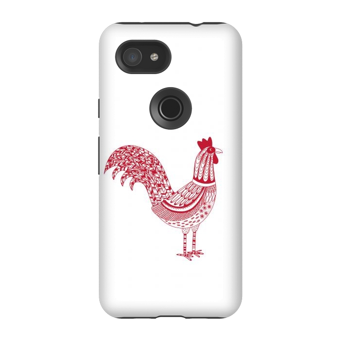 Pixel 3A StrongFit The Most Magnificent Rooster in the Chicken Coop by Nic Squirrell
