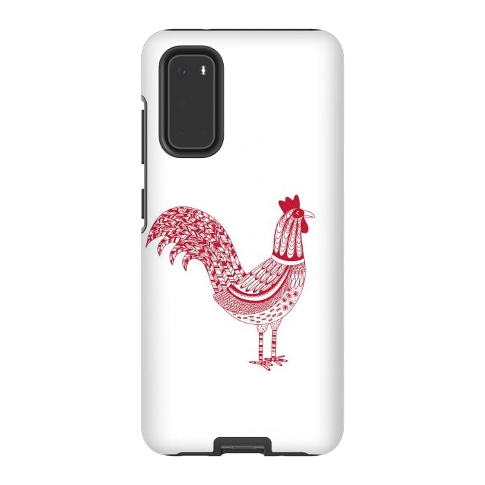 Galaxy S20 StrongFit The Most Magnificent Rooster in the Chicken Coop by Nic Squirrell