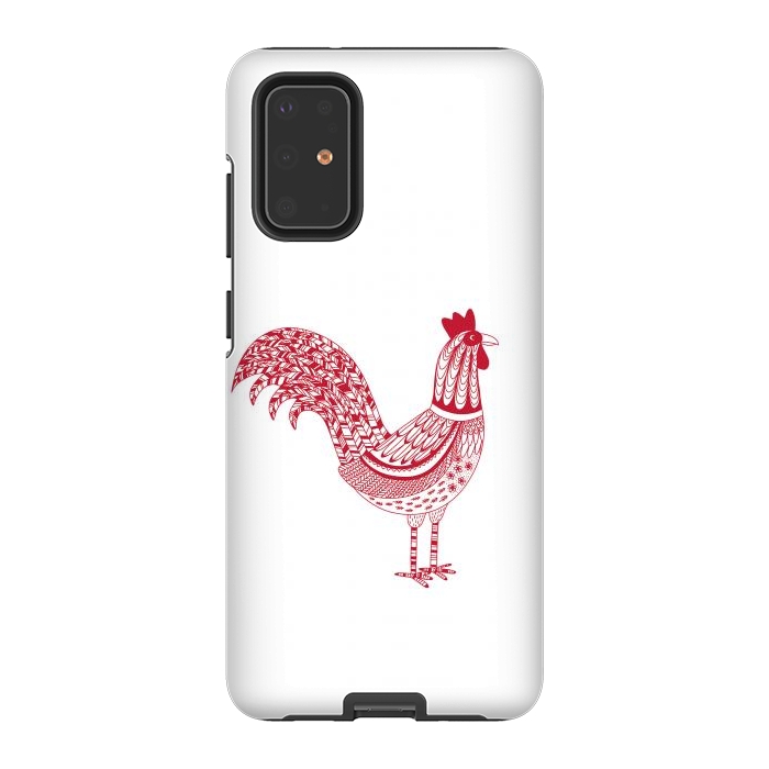 Galaxy S20 Plus StrongFit The Most Magnificent Rooster in the Chicken Coop by Nic Squirrell