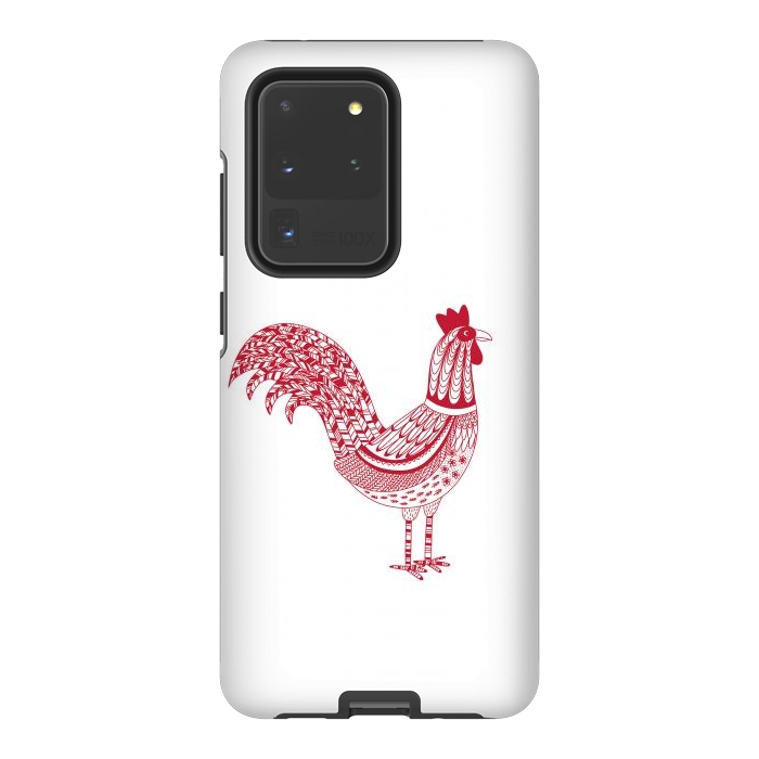 Galaxy S20 Ultra StrongFit The Most Magnificent Rooster in the Chicken Coop by Nic Squirrell