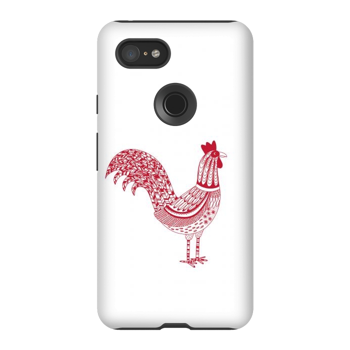 Pixel 3XL StrongFit The Most Magnificent Rooster in the Chicken Coop by Nic Squirrell