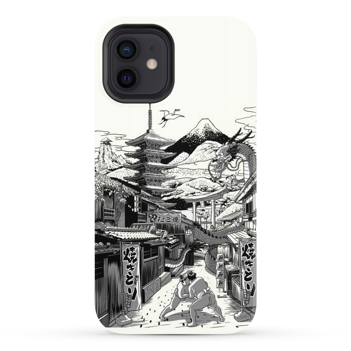 iPhone 12 StrongFit Alley in Japan with Dragon by Alberto