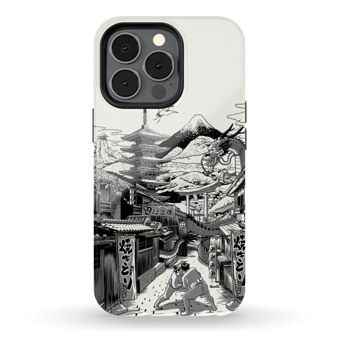 iPhone 13 pro StrongFit Alley in Japan with Dragon by Alberto