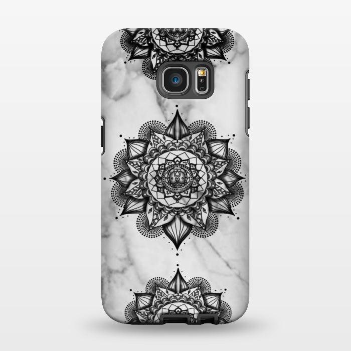 Galaxy S7 EDGE StrongFit Cute Flower Mandala by CAS