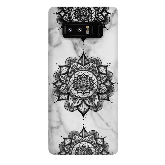Galaxy Note 8 StrongFit Cute Flower Mandala by CAS