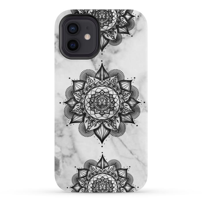 iPhone 12 StrongFit Cute Flower Mandala por CAS
