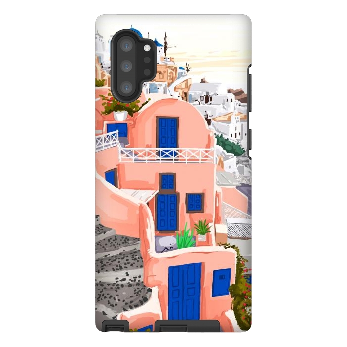 Galaxy Note 10 plus StrongFit Santorini Greece Architecture by Uma Prabhakar Gokhale