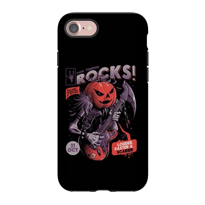 iPhone 7 StrongFit Rock Pumpkin by eduely