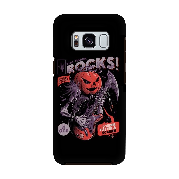 Galaxy S8 StrongFit Rock Pumpkin by eduely