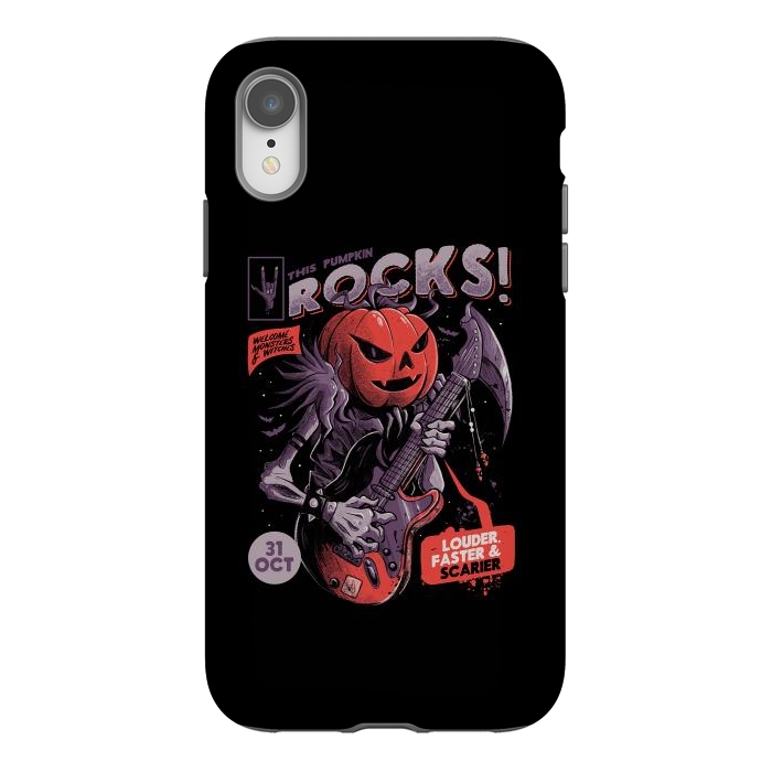 iPhone Xr StrongFit Rock Pumpkin by eduely