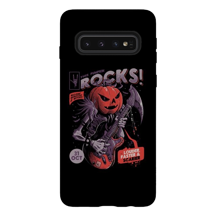 Galaxy S10 StrongFit Rock Pumpkin by eduely