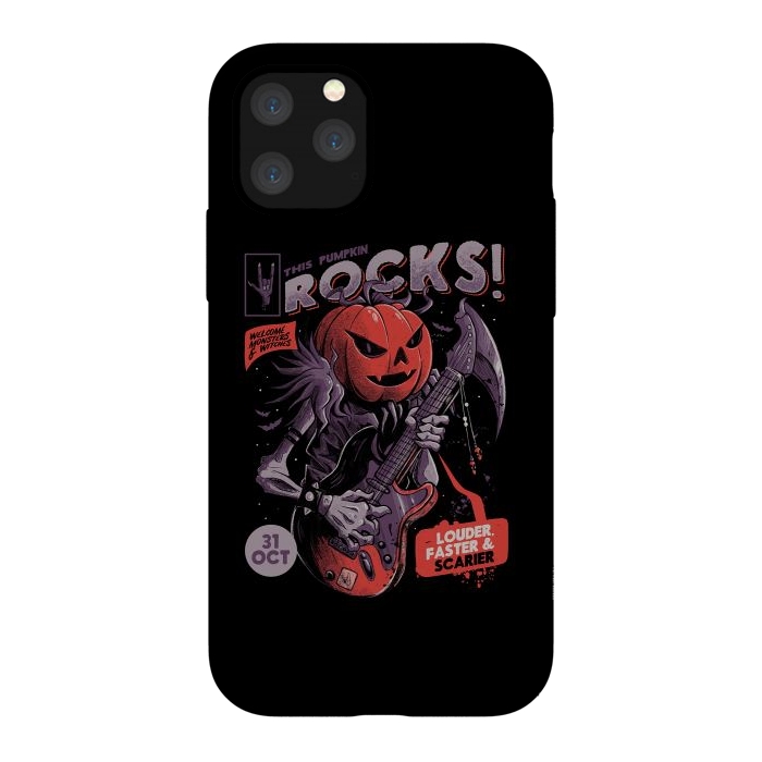 iPhone 11 Pro StrongFit Rock Pumpkin by eduely
