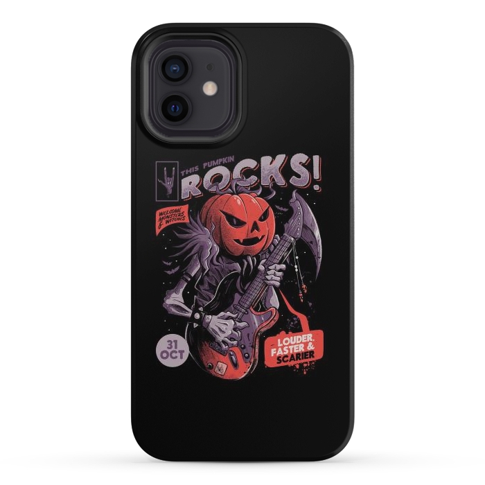 iPhone 12 StrongFit Rock Pumpkin por eduely