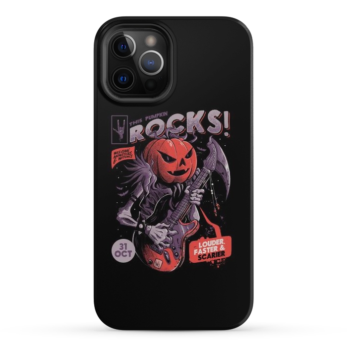 iPhone 12 Pro StrongFit Rock Pumpkin by eduely