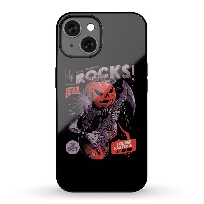 iPhone 13 StrongFit Rock Pumpkin by eduely