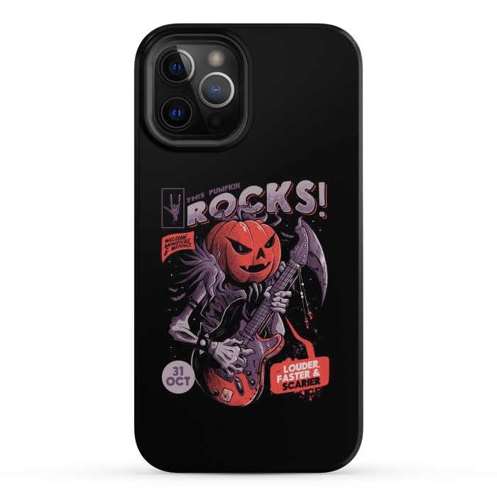 iPhone 12 Pro Max StrongFit Rock Pumpkin by eduely