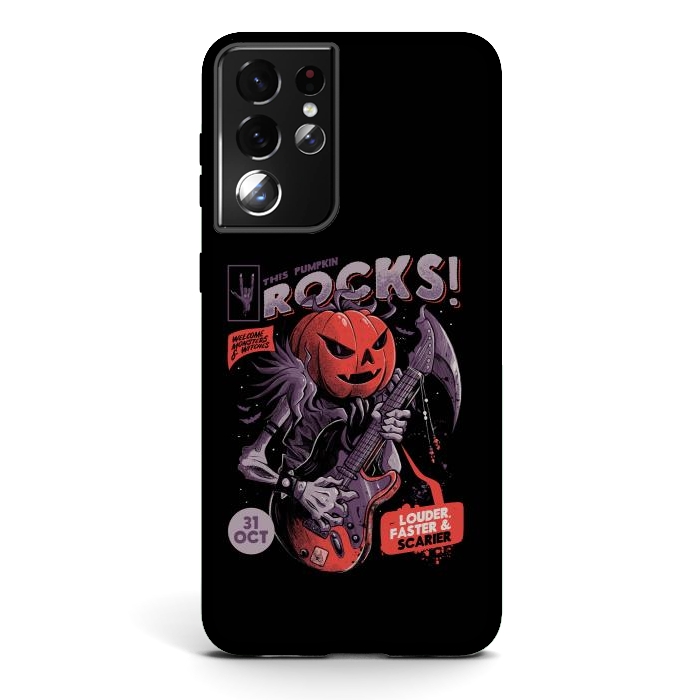 Galaxy S21 ultra StrongFit Rock Pumpkin by eduely