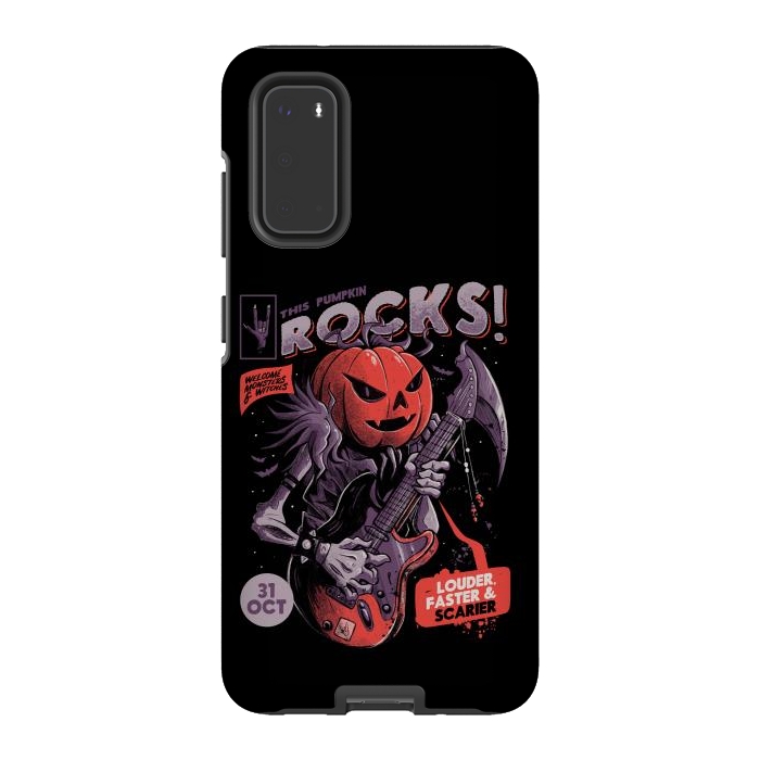 Galaxy S20 StrongFit Rock Pumpkin by eduely