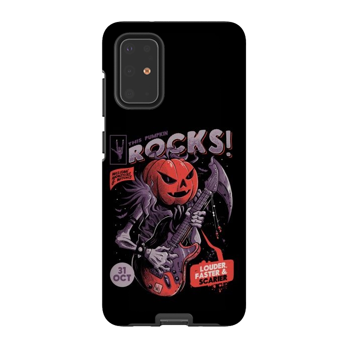 Galaxy S20 Plus StrongFit Rock Pumpkin by eduely
