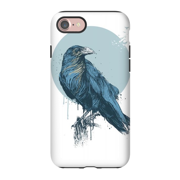 iPhone 7 StrongFit Blue crow by Balazs Solti