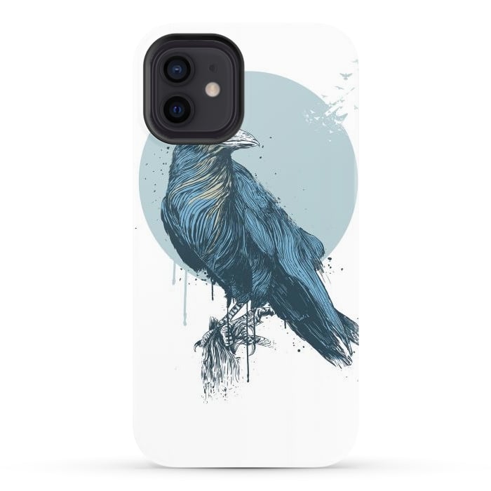 iPhone 12 StrongFit Blue crow by Balazs Solti