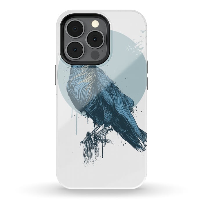 iPhone 13 pro StrongFit Blue crow by Balazs Solti