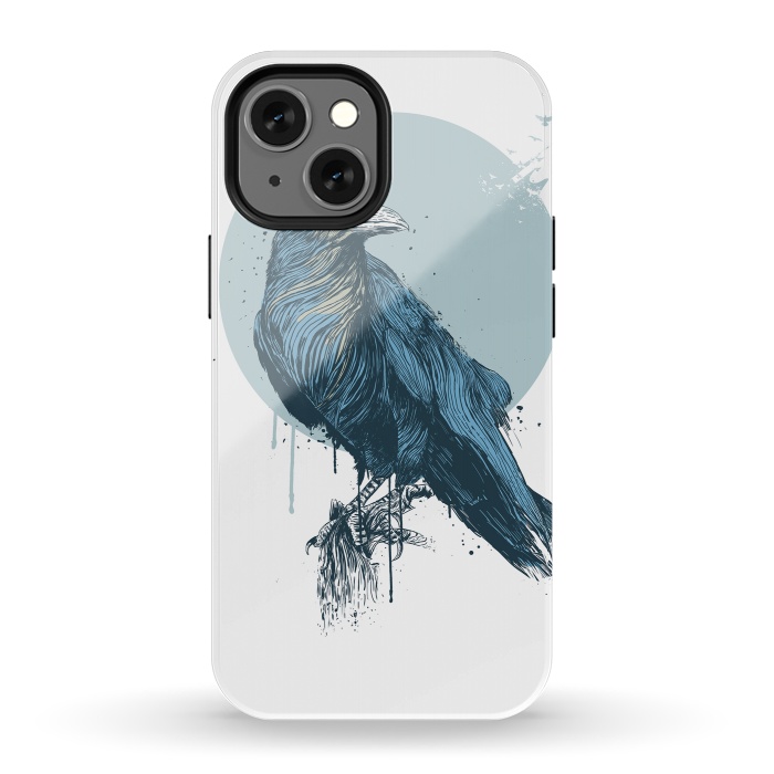 iPhone 13 mini StrongFit Blue crow por Balazs Solti