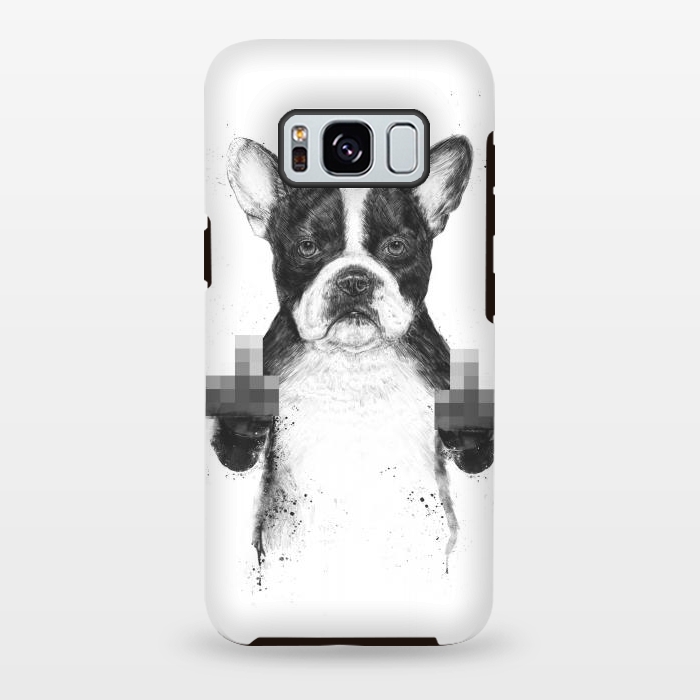 Galaxy S8 plus StrongFit Censored dog by Balazs Solti