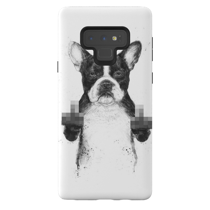 Galaxy Note 9 StrongFit Censored dog by Balazs Solti