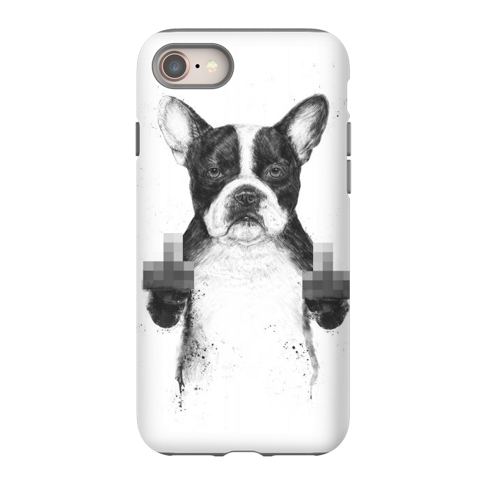 iPhone SE StrongFit Censored dog by Balazs Solti