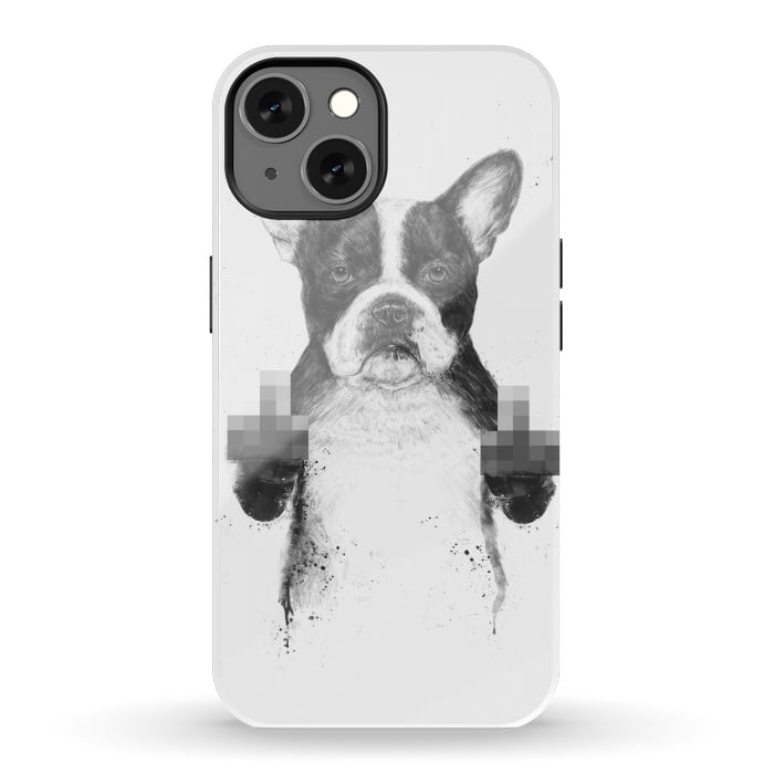 iPhone 13 StrongFit Censored dog by Balazs Solti