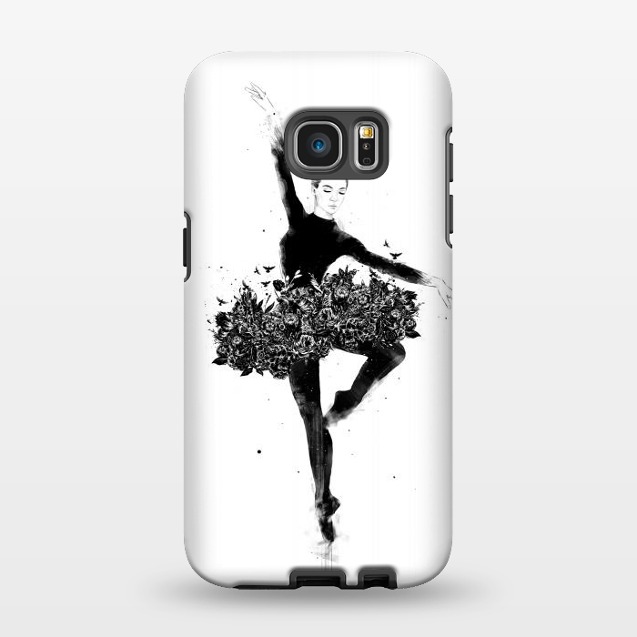 Galaxy S7 EDGE StrongFit Floral dance by Balazs Solti